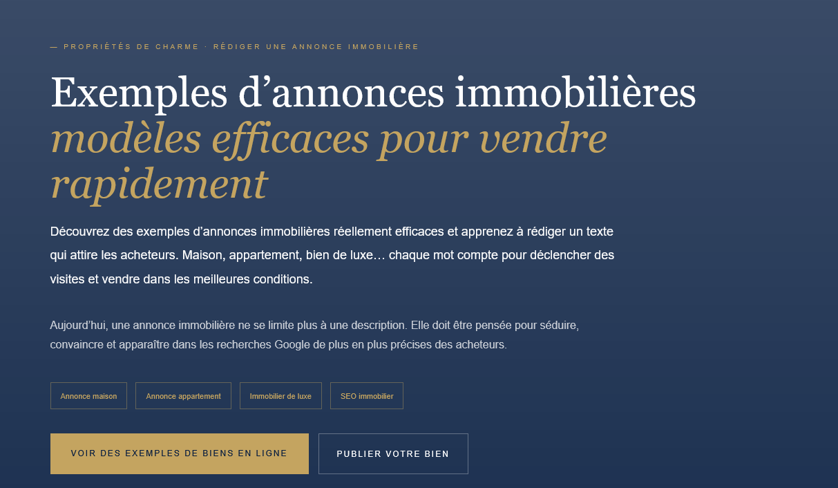 Discover examples of effective real estate ads and templates for selling a house or apartment with SEO-optimized text.