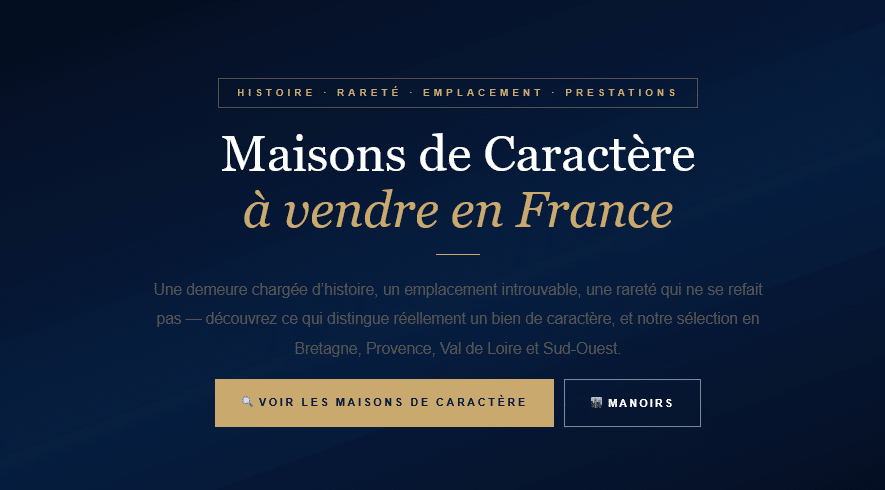 Character homes for sale in France: the 4 criteria that truly determine a property's value, beyond marketing hype. PDC selection.