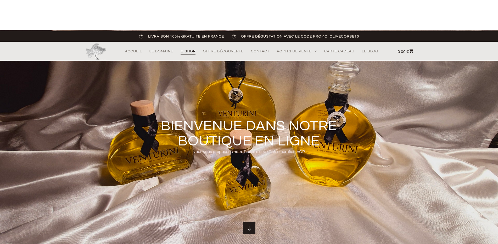 E-shop - Huile dOlive corse - Oliu Venturini 2