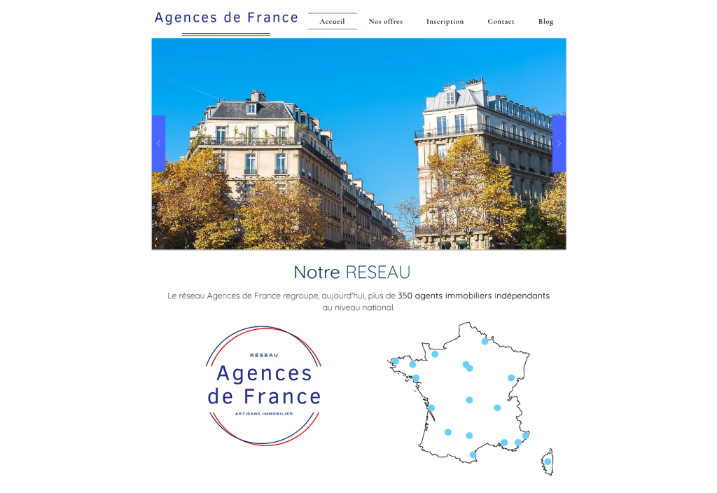 Agences immobilières du réseau Agences de France : Publier sur Propriétés De Charme