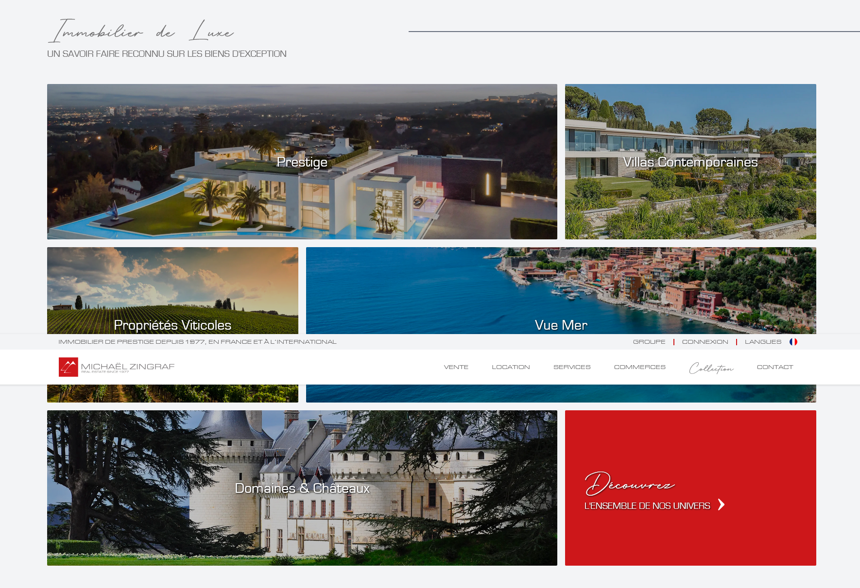 Immobilier de luxe France International Michaël Zingraf Real Estate