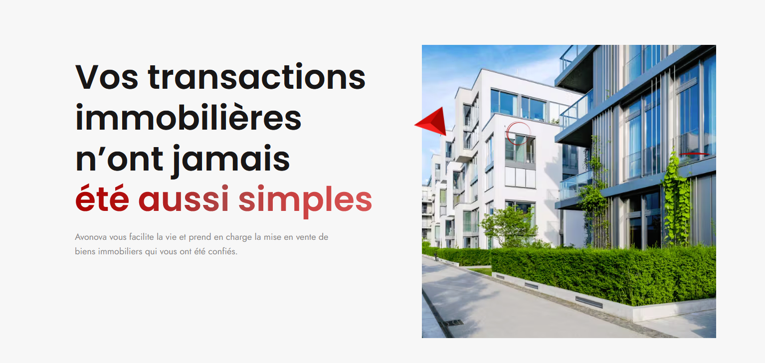 Avonova Services immobiliers pour notaires et avocats