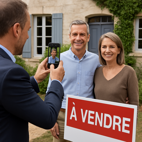 Prenez votre vendeur en photo et proposez qu’il fasse de même : une astuce simple pour renforcer la relation dès la signature du mandat immobilier.