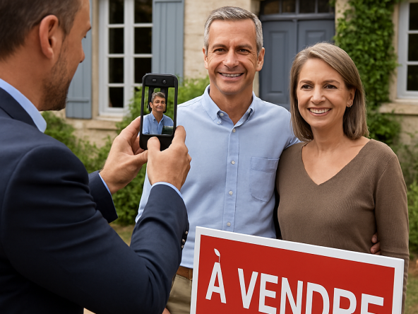 Prenez votre vendeur en photo et proposez qu’il fasse de même : une astuce simple pour renforcer la relation dès la signature du mandat immobilier.