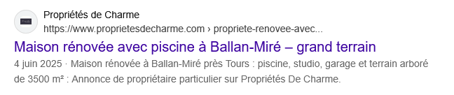 Exemple d’annonce immobilière d’un particulier