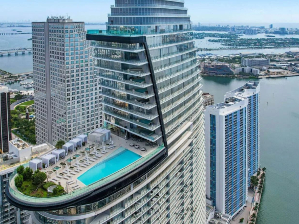 Ultra-luxury turnkey Aston Martin penthouse in Miami with private pool, panoramic views, exclusive amenities and marina for super yachts.