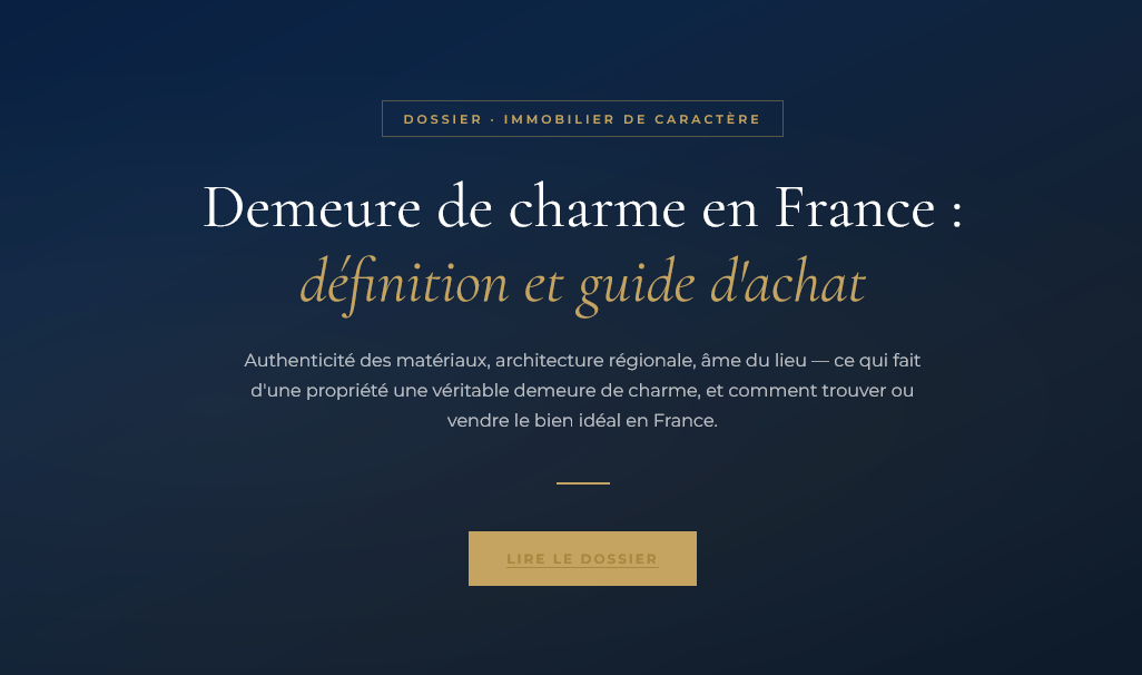 Demeure de charme en France définition et guide dachat | Propriétés De Charme | Propriétés De Charme Qu'est-ce qu'une demeure de charme ? Typologies, régions phares, différences avec une demeure de prestige et conseils pour trouver le bien idéal.