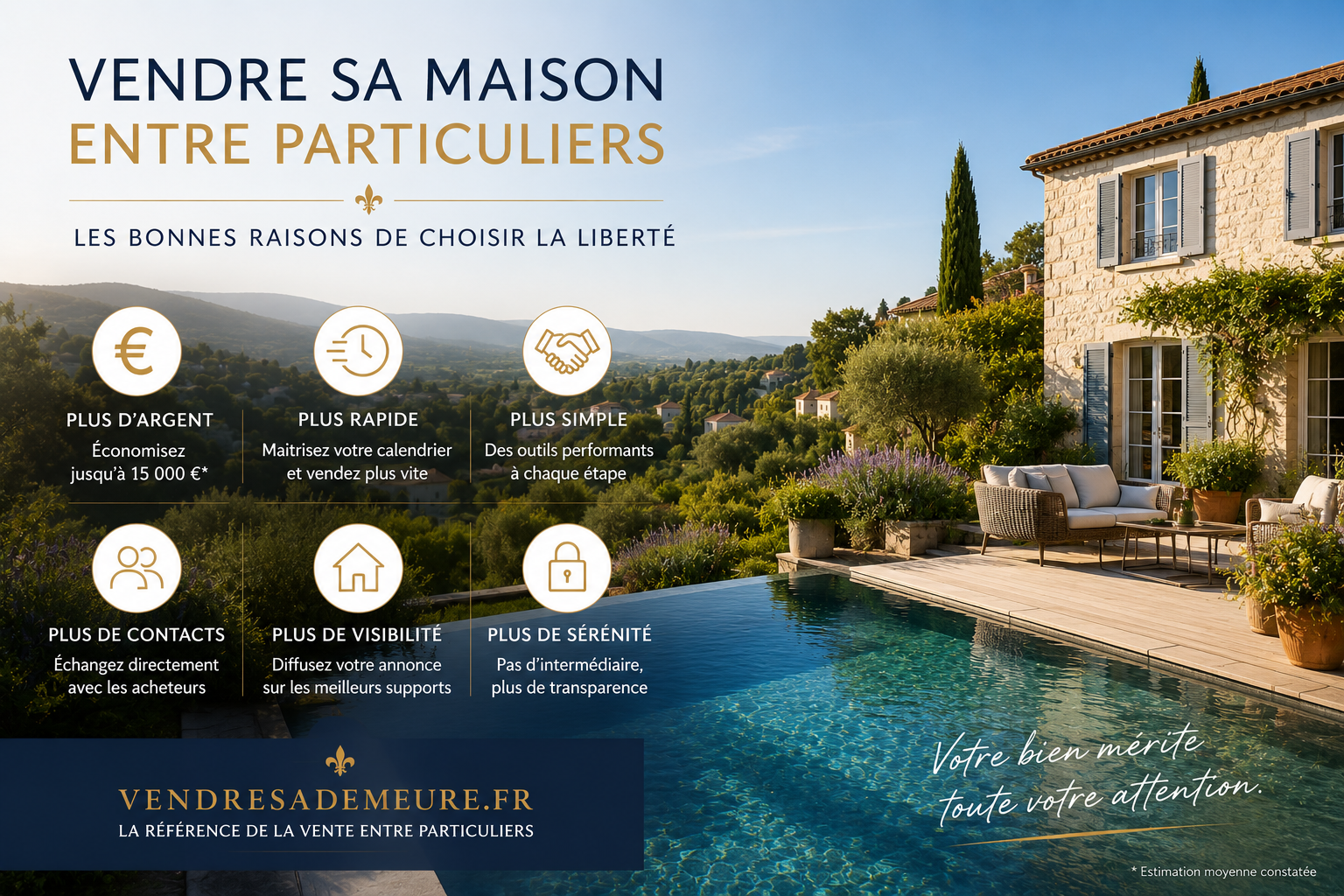 Vendre une maison de charme entre particuliers avec VendreSaDemeurefr