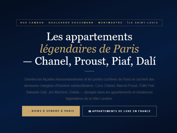 Photo de bien immobilier de luxe | Propriétés De Charme