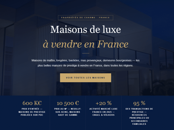 Photo de bien immobilier de luxe | Propriétés De Charme
