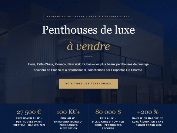 Photo de bien immobilier de luxe | Propriétés De Charme