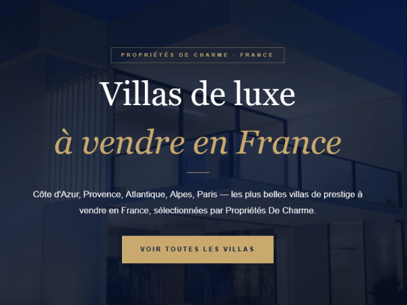Photo de bien immobilier de luxe | Propriétés De Charme