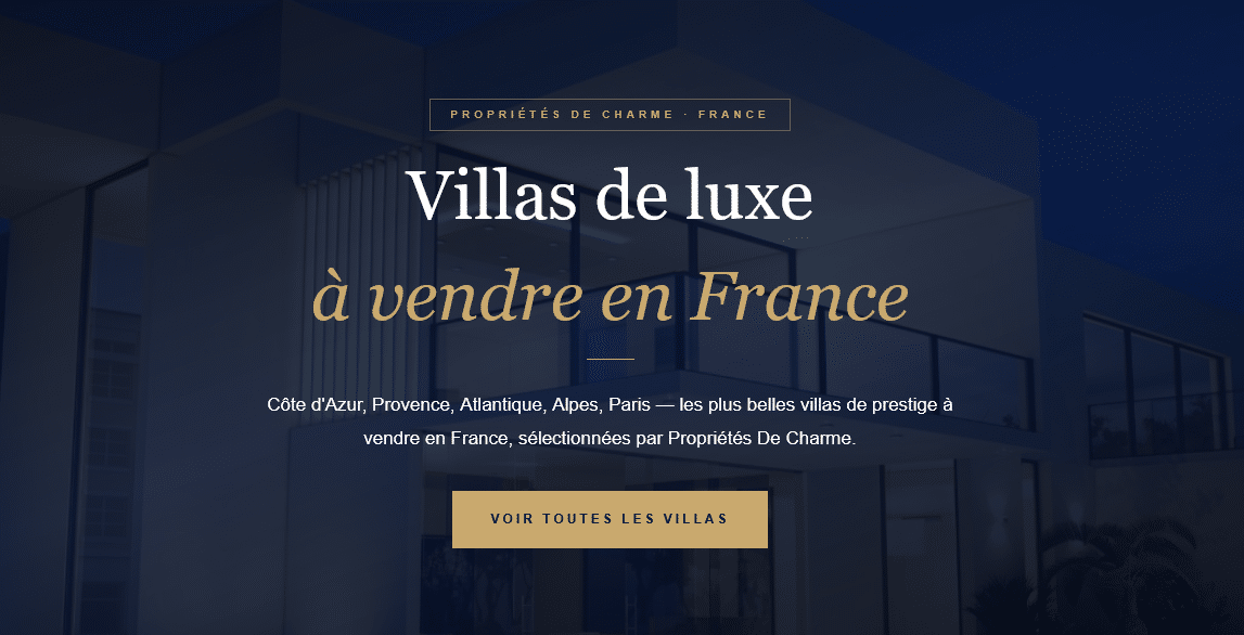 Photo de bien immobilier de luxe | Propriétés De Charme