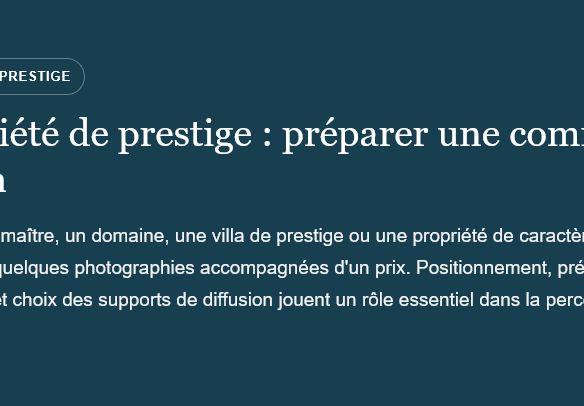 Photo de bien immobilier de luxe | Propriétés De Charme