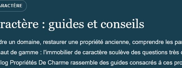 Photo de bien immobilier de luxe | Propriétés De Charme