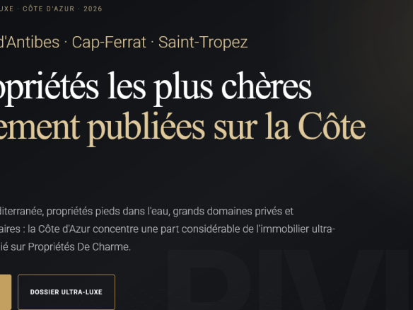 Photo de bien immobilier de luxe | Propriétés De Charme