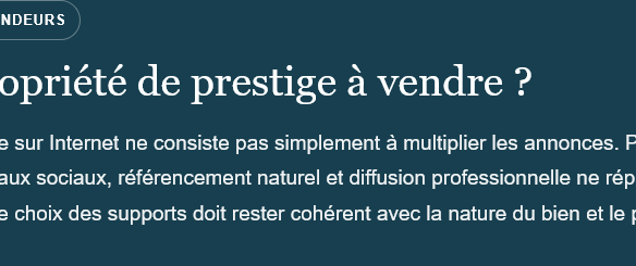 Photo de bien immobilier de luxe | Propriétés De Charme