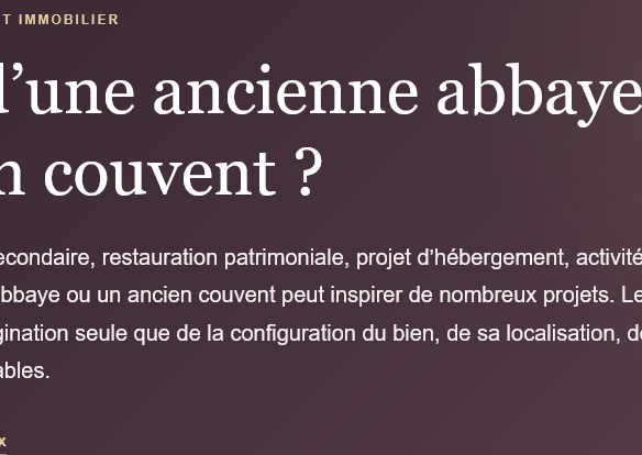 Photo de bien immobilier de luxe | Propriétés De Charme