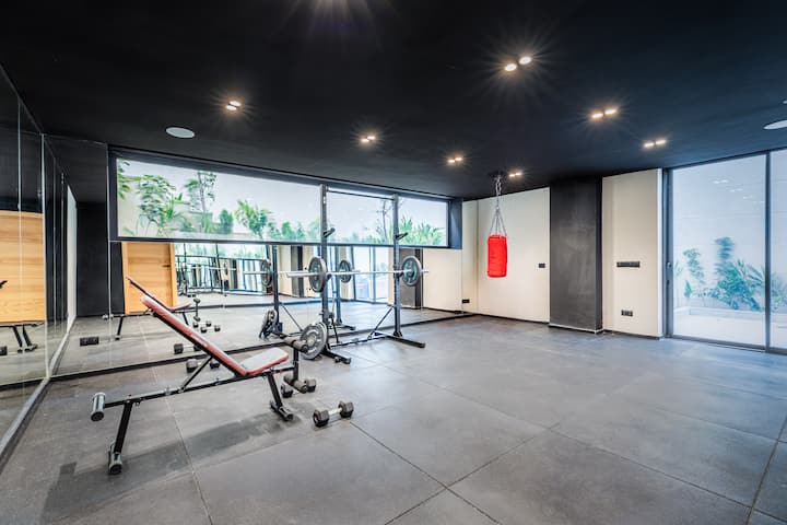 Salle de sport privée de la villa à Tanger Malabata Hills