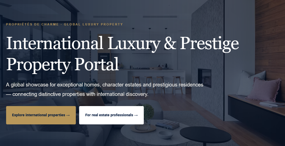 International Luxury Property Portal Propriétés De Charme Photo de bien immobilier de luxe | Propriétés De Charme