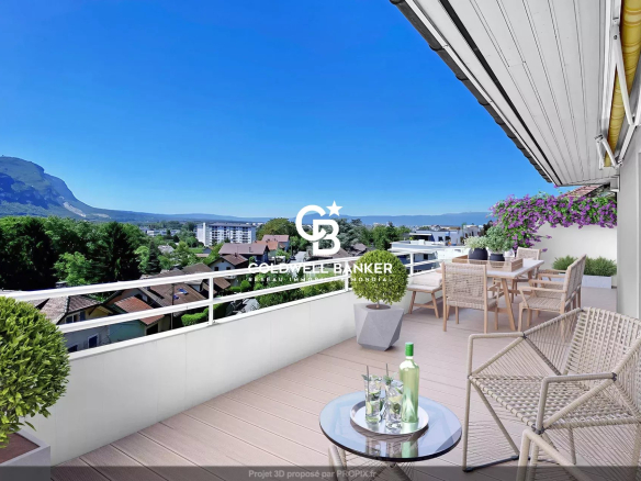 Magnifique attique avec vue au calme – Résidence de prestige à Annemasse