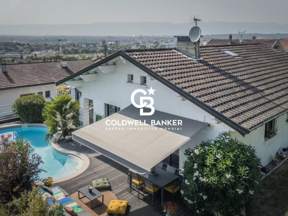 À VENDRE – Maison 160 m² + véranda, piscine, vue Salève – Vétraz-Monthoux