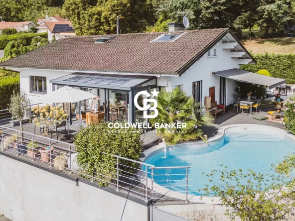 À VENDRE – Maison 160 m² + véranda, piscine, vue Salève – Vétraz-Monthoux