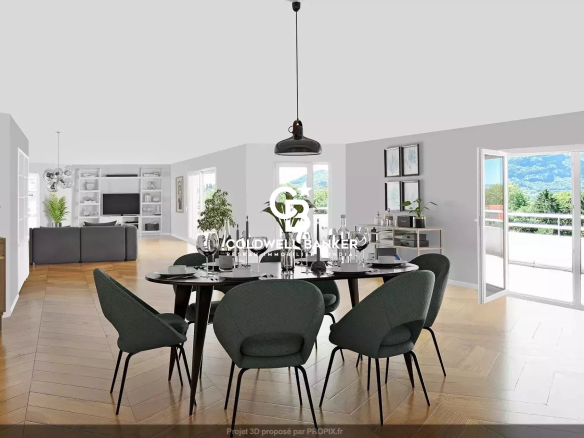 Magnifique attique avec vue au calme – Résidence de prestige à Annemasse