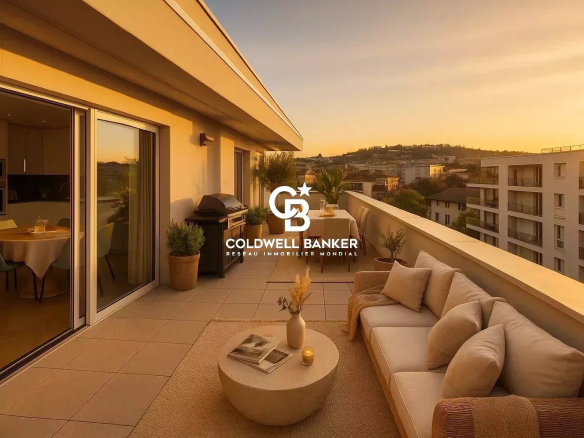 Superbe attique avec vue Mont-Blanc – Annemasse Centre