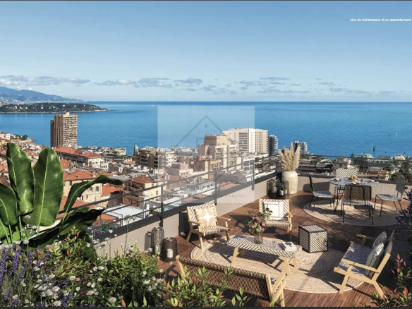 Villa sur Toit – vue mer proche a pied de Monte Carlo !