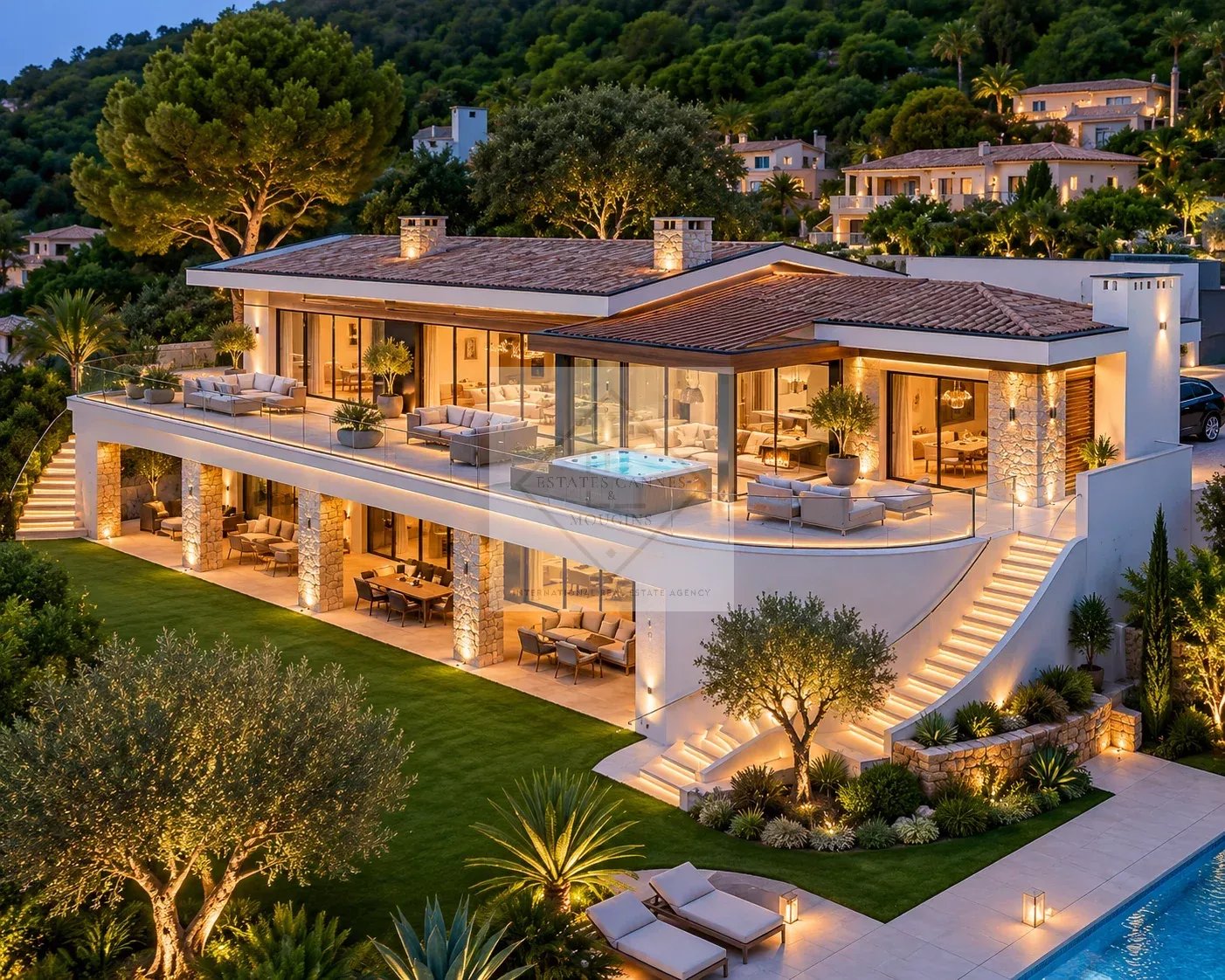 Villa d’exception à Cannes Villa moderne avec vue mer panoramique, jardin et piscine à Cannes.