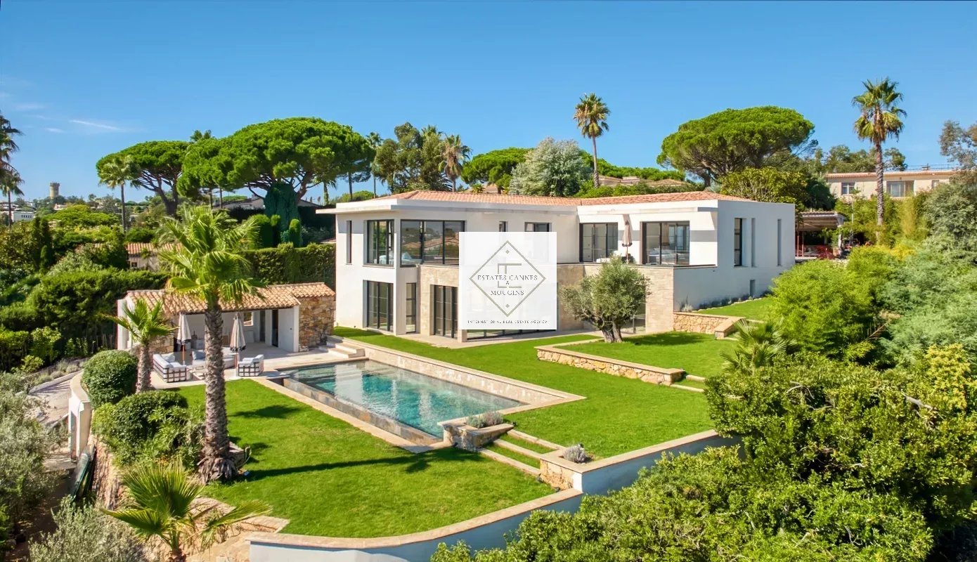 Contemporary villa in Super Cannes with swimming pool