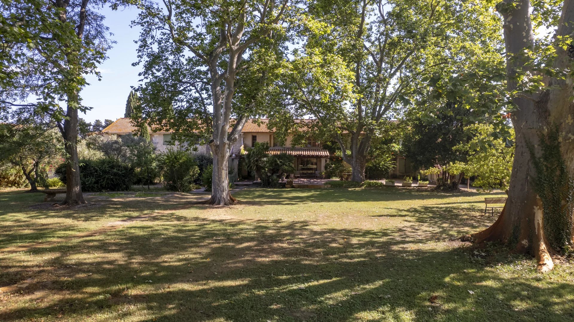 Exceptional property in Fourques Property with park and trees in Fourques, comprising several accommodations and a swimming pool.