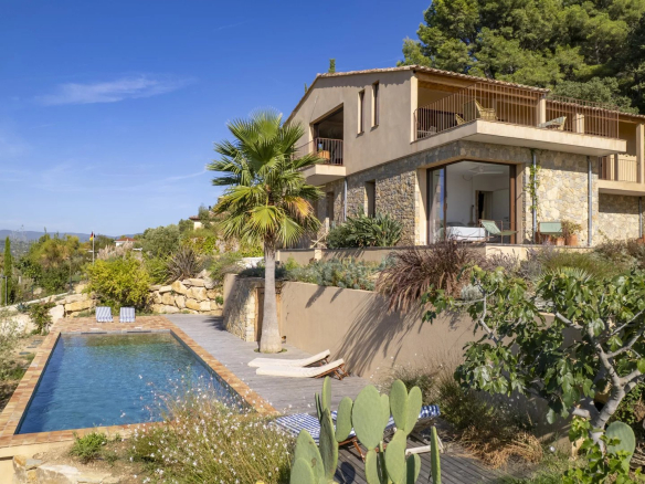 Villa contemporaine avec piscine et vue panoramique, La Cadière-d’Azur