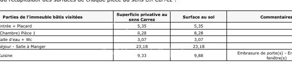 Plan d'un appartement de 50m2 à Paris 7ème, rénové en 2024, avec salon, cuisine et chambre.