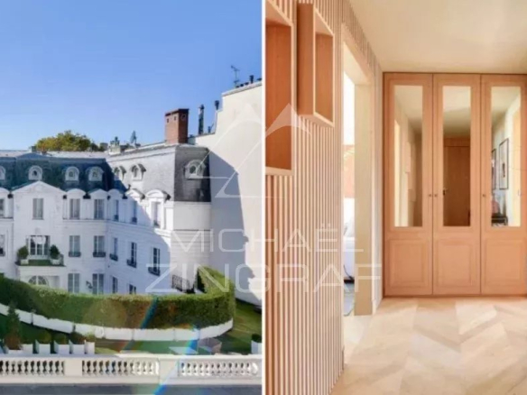 Furnished apartment in Paris 7th arrondissement with unobstructed views of gardens, 62m2, completely renovated.