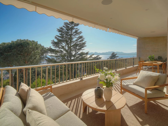 APPARTEMENT 3 PIÈCES – LUXE VUE MER – CANNES CALIFORNIE – RÉSIDENCE DE PRESTIGE