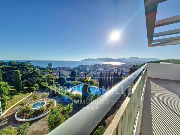 Cannes Dernier étage vue mer