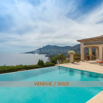 VENDUE – Exclusivité – Théoule sur Mer – Magnifique villa avec piscine et vue panoramique sur la mer.