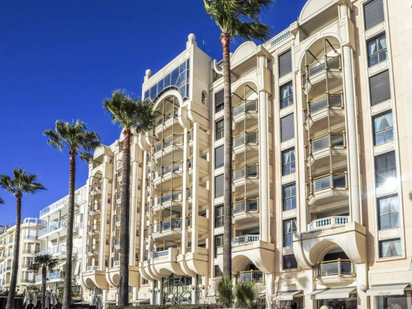 CANNES – CROISETTE : Appartement de luxe – 3 Chambres, vue mer, garage