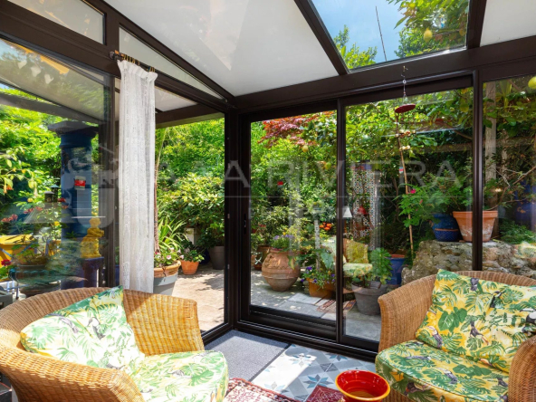 EXCLUSIVE - Le Rouret - on foot from the village, quiet - family home with mountain views, restanque garden and potential for two separate dwellings