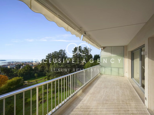 CANNES CALIFORNIE APPARTEMENT 4 PIECES DE 119M² AVEC VUE MER GARAGE ET CAVE