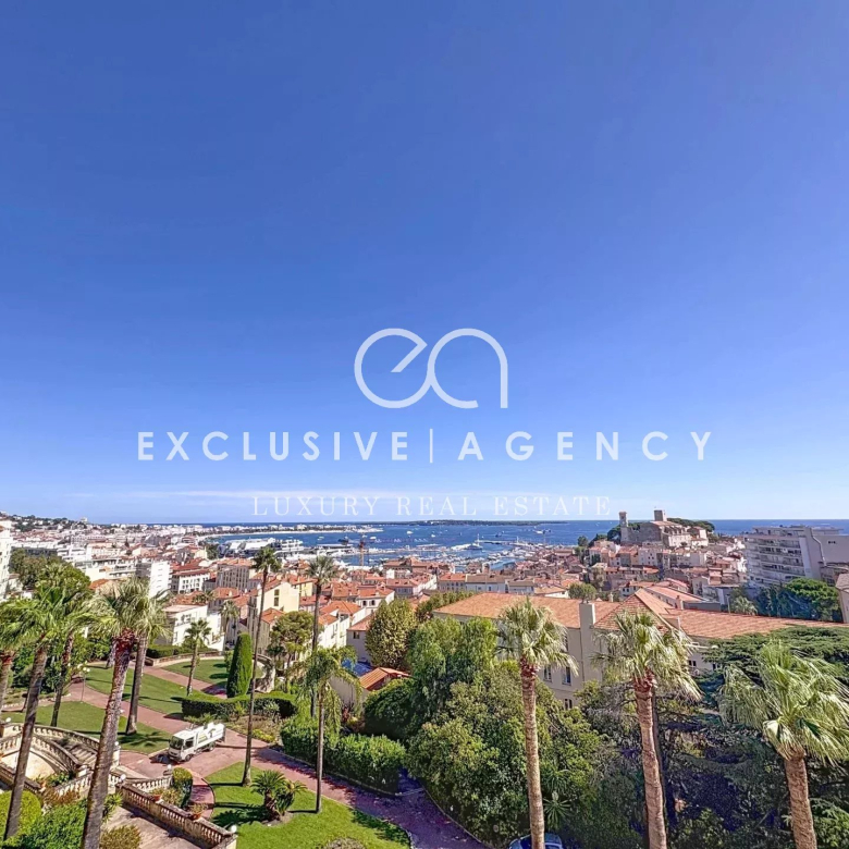 Cannes Californie Appartement de prestige 4 pièces 100m² vue mer panoramique et terrasse