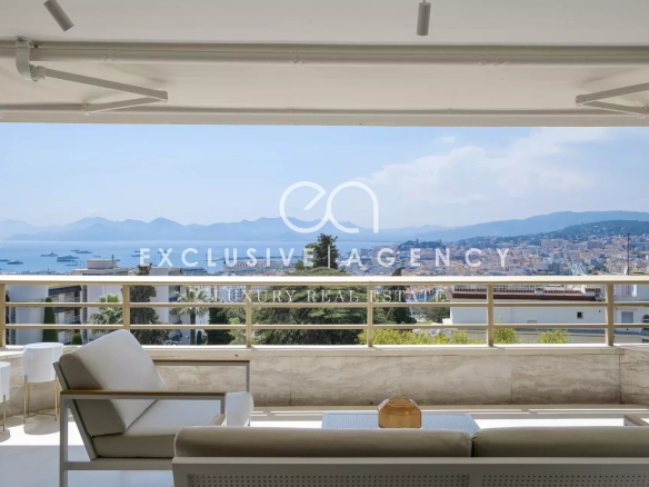 Cannes Californie Appartement de prestige 4 pièces 92m² vue mer panoramique et terrasse