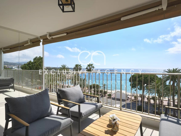 Cannes Croisette appartement 3 pièces 70m² vue mer panoramique