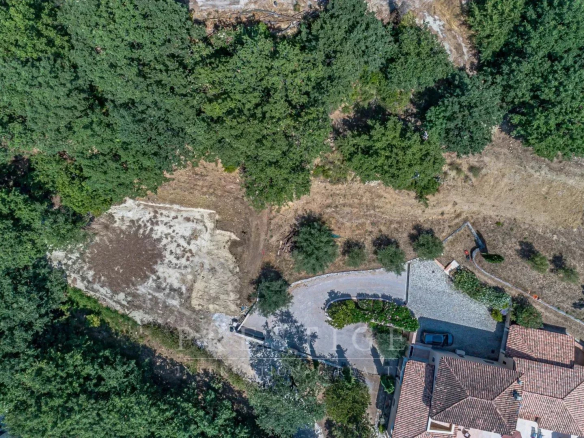 Terrain à bâtir de 2300 m² à Châteauneuf-Grasse, en restanques, avec vue panoramique.