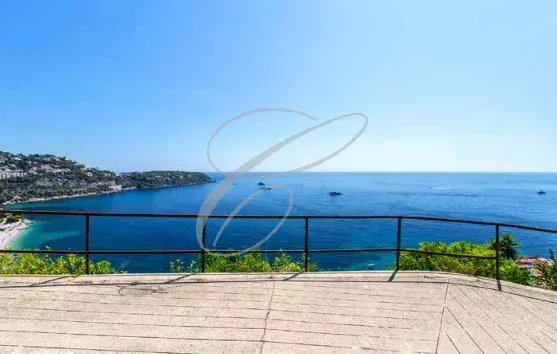 Panoramic sea view from a terrace in Roquebrune-Cap-Martin.