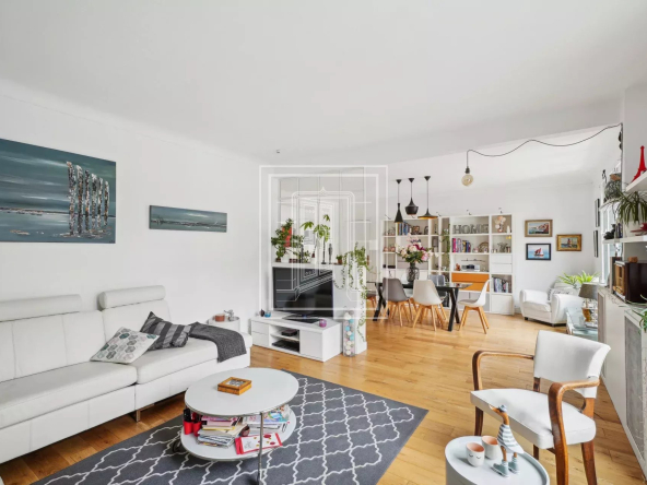 Appartement familial, vue dégagée sur jardin: 3/4 ch, parking