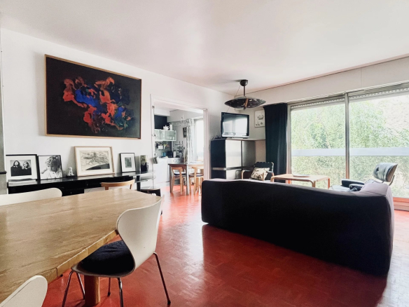 Appartement familial traversant sans vis-à-vis