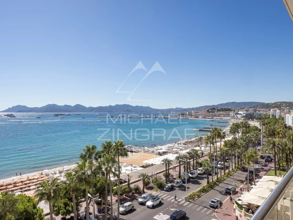 Cannes Croisette – Spacieux 5 pièces avec vue mer panoramique
